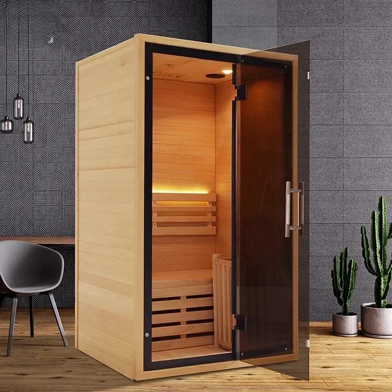A Household perspiration light wave room whole body health sauna box far infrared fumigation and sweat steam room