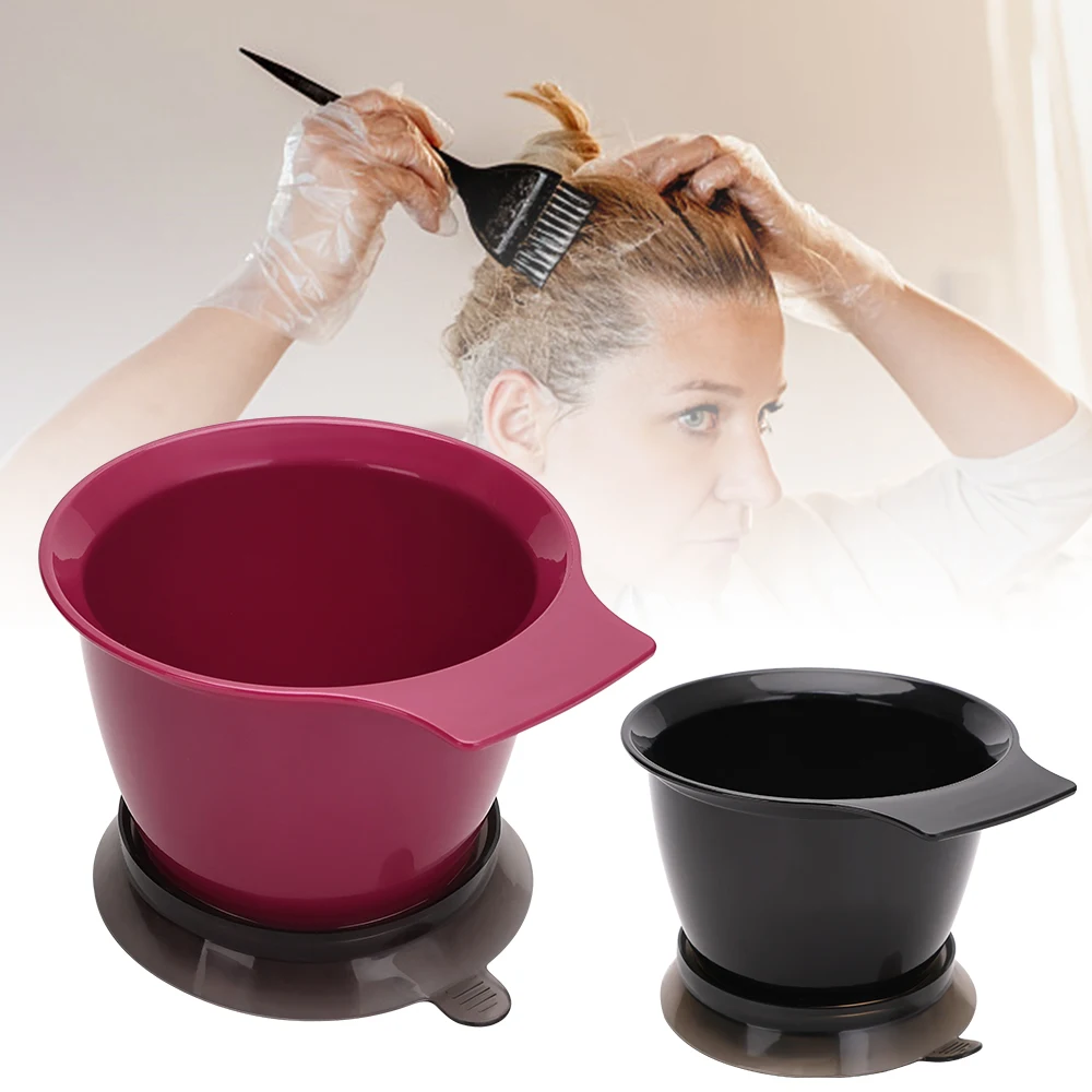 No Spill Hair Dye Bowl W/Suction Cup Base - Anti Slip Mixing Cup, Best Seller Salon & Home Hair Coloring Tools (Tint/Dye/Hair)