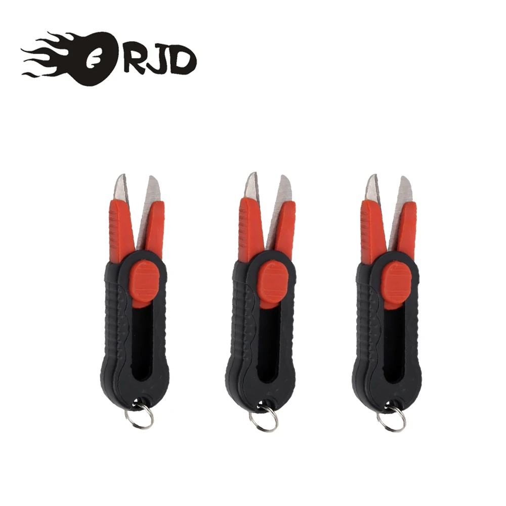 

ORJD Portable Foldable Fishing Scissor Carbon Stainless Steel Knot Wire Cutter Tool Multi-Purpose Fishing Tackle Accessories