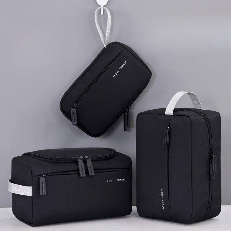 

Portable Travel Toiletry Bag for Men Oxford cloth Storage Organizer Splashproof Business Travel Bag Cosmetic Bag Makeup Dopp Kit