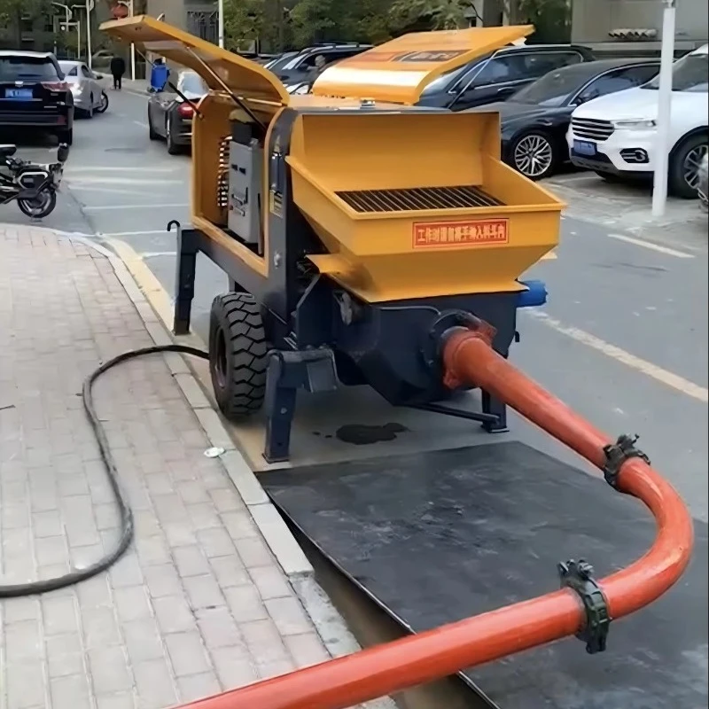Mini Concrete Pump Small Diesel Mobile Concrete Pump  Concrete Truck with Pump