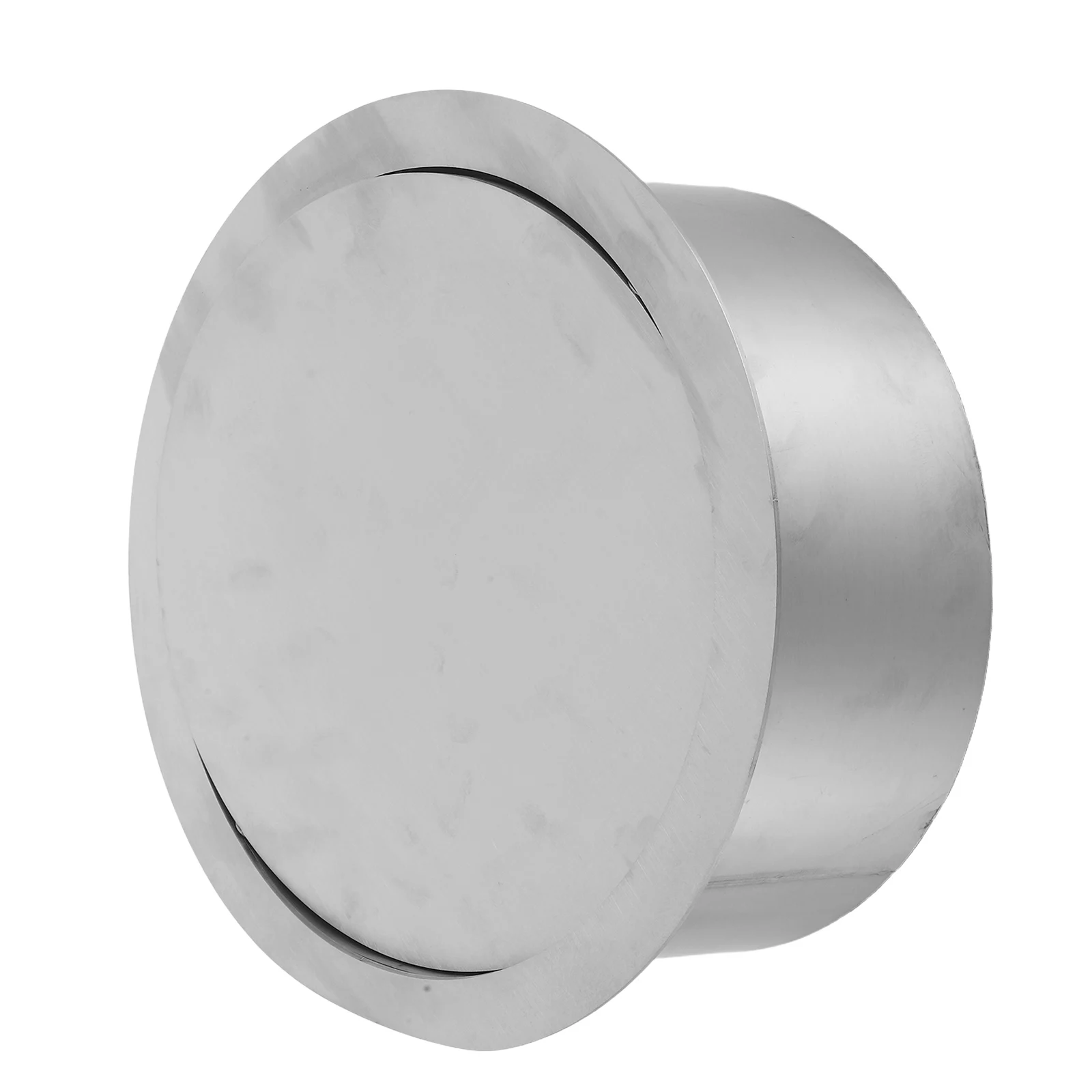 

24x24cm Stainless Steel Recessed Trash Bin Lid Embedded Countertop Swing Flap Cover Kitchen Bathroom Office Commercial