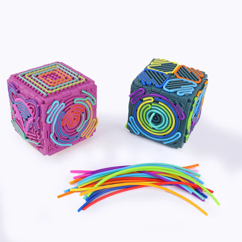3D Sensorik-Board: Kinderpuzzle-Spielzeug, Bausteine, Haus 3D Sensorik-Dekompressionsbrett Stressabbau-Spielzeug – Detail 10