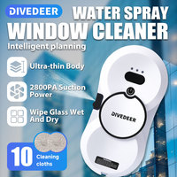 DIVEDEER Full Model Window Cleaning Robot Automatic Water Spraying and Non-water Household Appliances High-rise Cleaning
