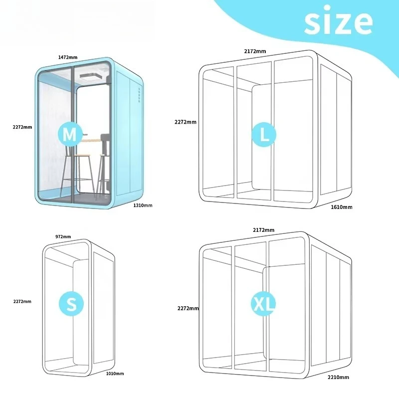 Movable music studio piano/drum practice acoustic booth sound insulation recording isolation booth/home silent booth