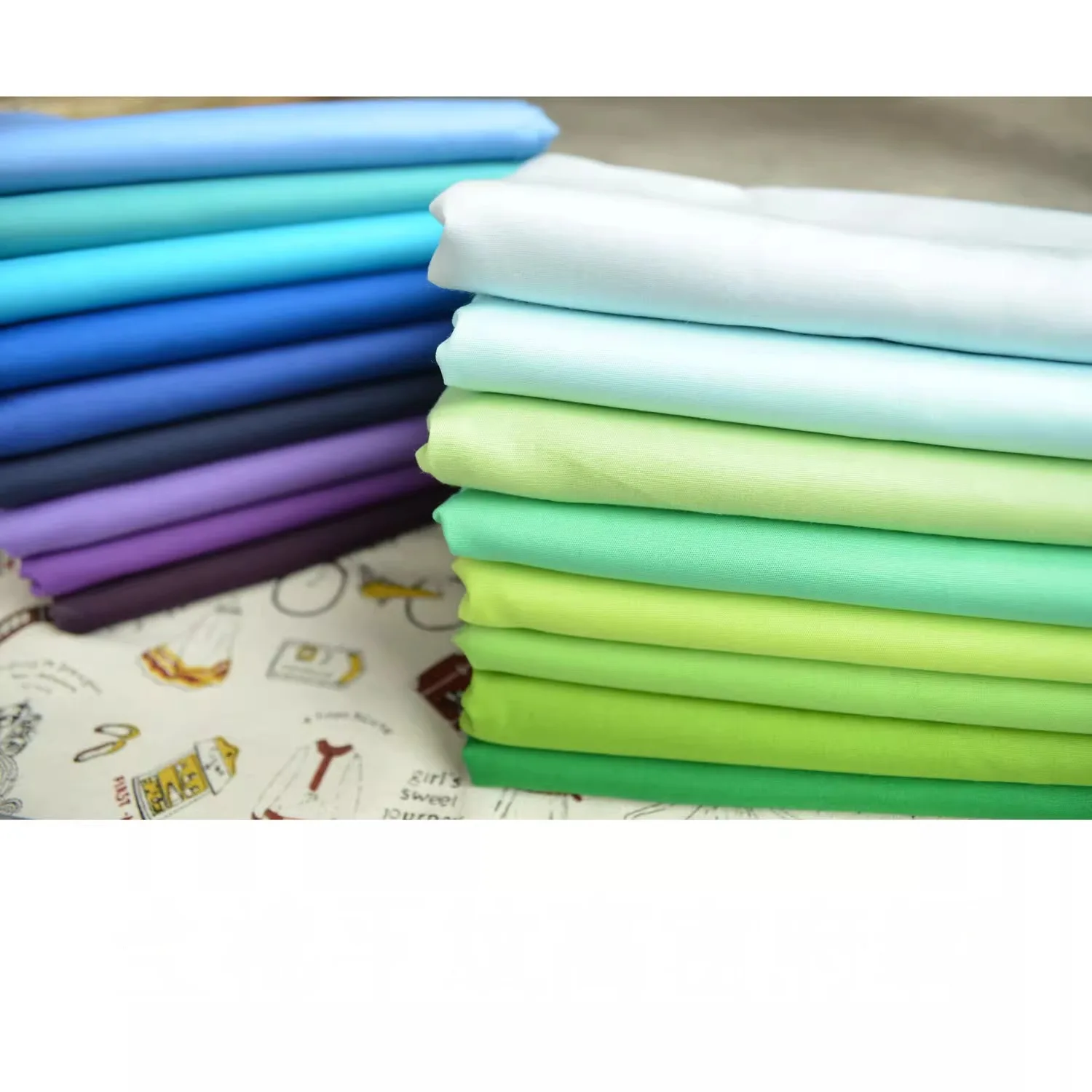 

High Quality 100% Cotton Poplin Fabric By The Meter Clothing Shirts Sewing Summer Plain Skin Friendly Cloth Needlework Soft Blue
