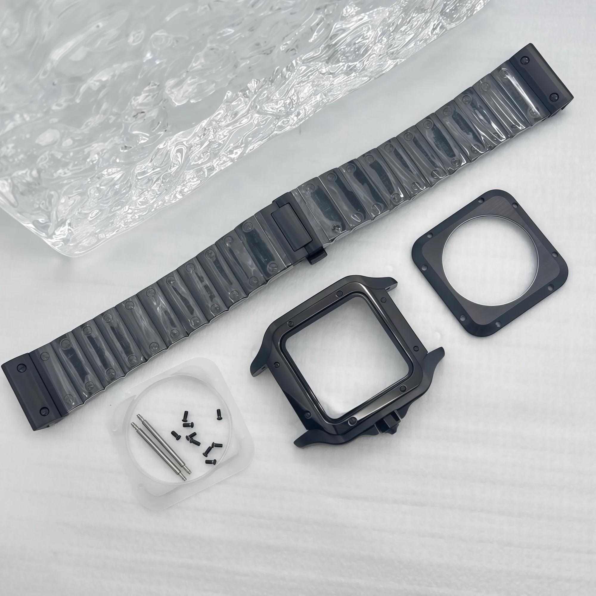 Gold Black Silver 38mm Case Watch Repair Modification Parts for Sandoz NH35 NH36 Watch Automatic Movements Hands Fits 27mm Dial
