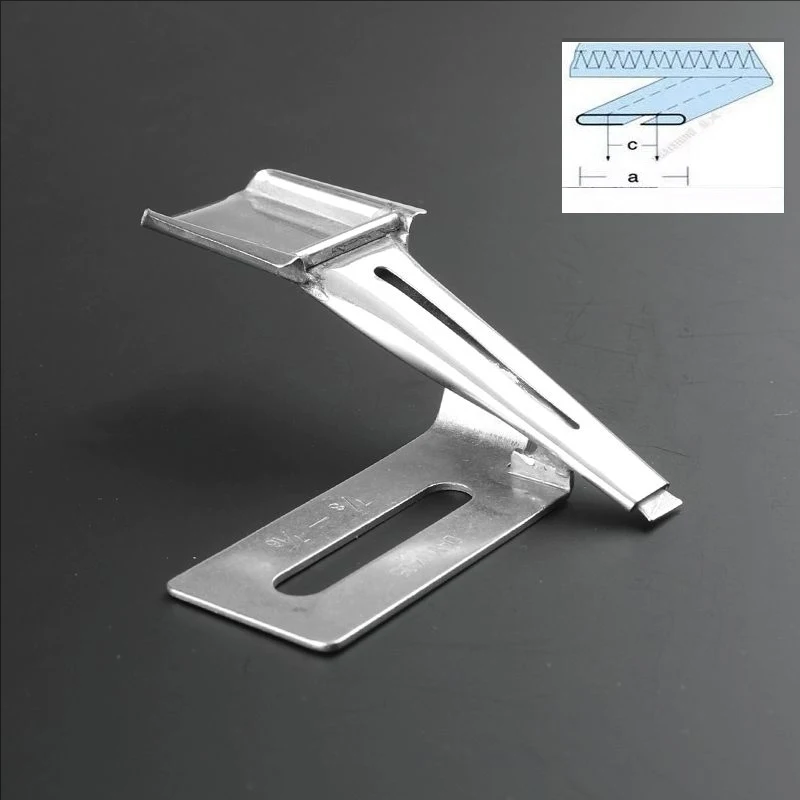Belt Loop Folder for Industrial Coverstitch Sewing Machine