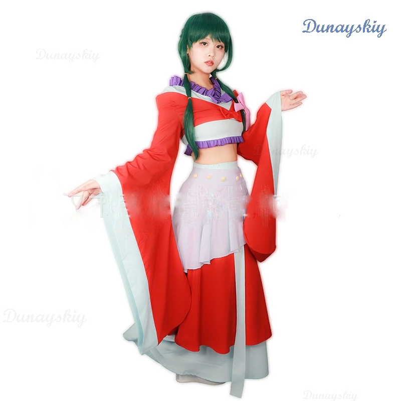 Anime Maomao Cosplay Costume Red Dacing Suit The Apothecary Diaries Bare-midriff Chinese Style Set Halloween Party Outfit Women