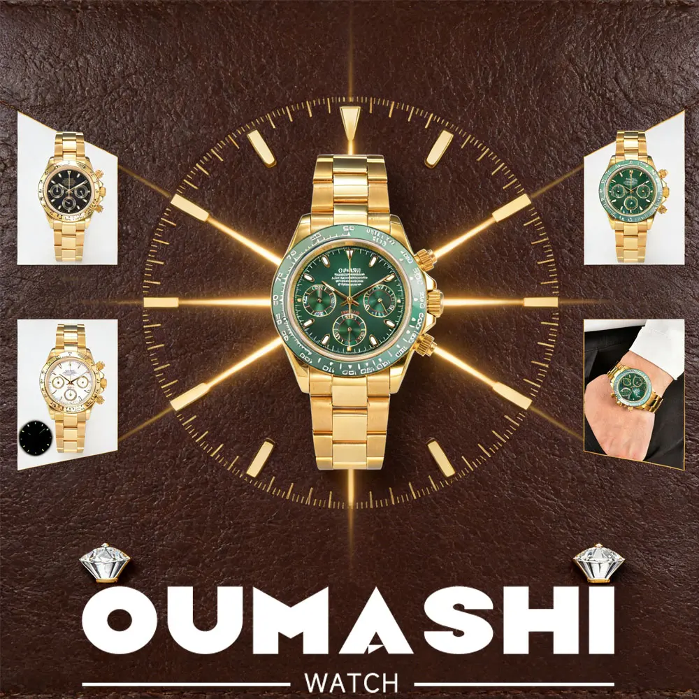 

Custom Logo Diy 39mm Men's Watch Luxury VK63 Movement Sports Men Sapphire Glass Time Running Second Watch Corgeut