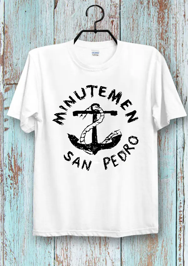 Camiseta de San Pedro de Minuteman, camisa con ancla, Punk, Rock, música, supergenial, Ideal para damas y caballeros