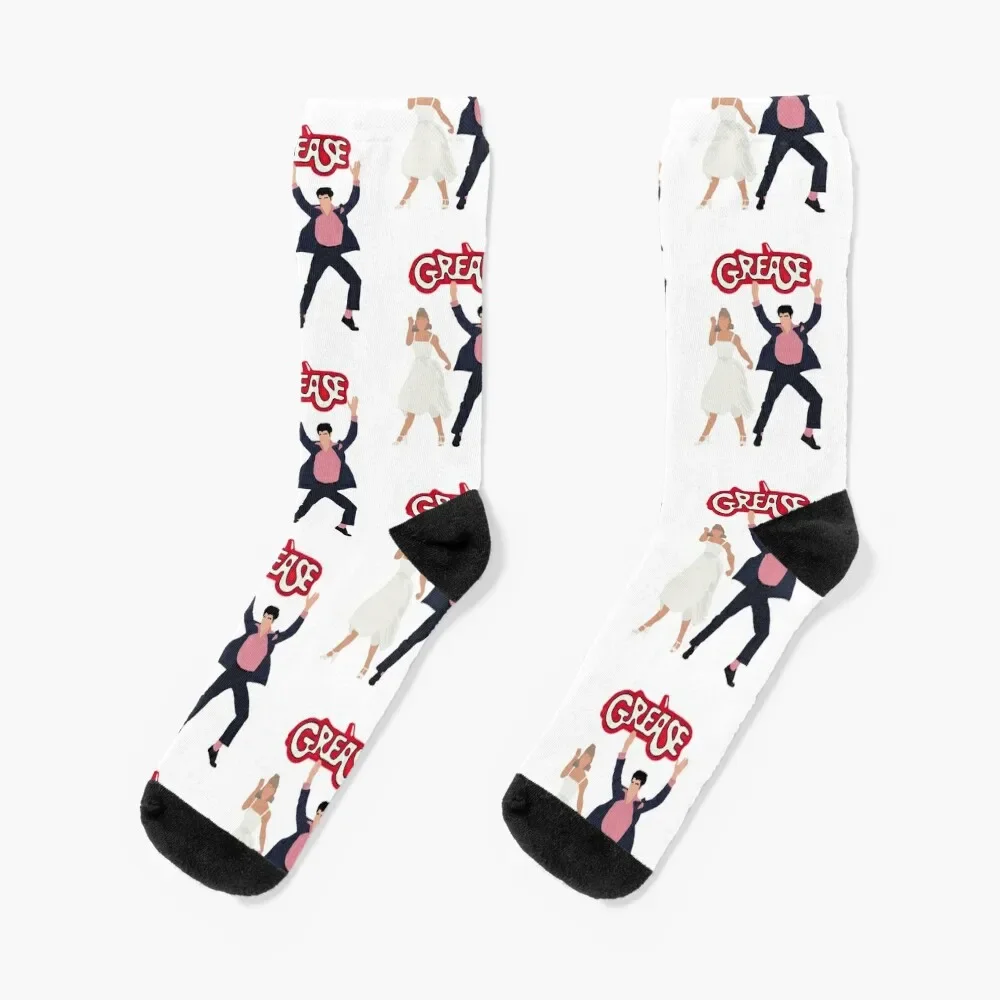 

grease summer dance couple Socks Running japanese fashion winter thermal Heating sock Women's Socks Men's