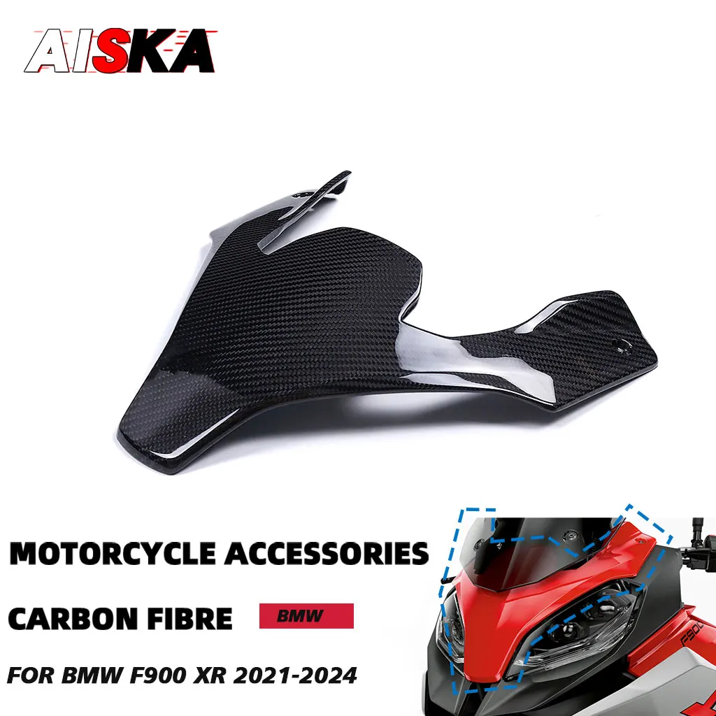 For BMW F900 XR F900XR F 900XR 2021 2022 2023 2024 3K Real Carbon Fiber Motorcycle Modified Front Fairing Upper Part Accessories