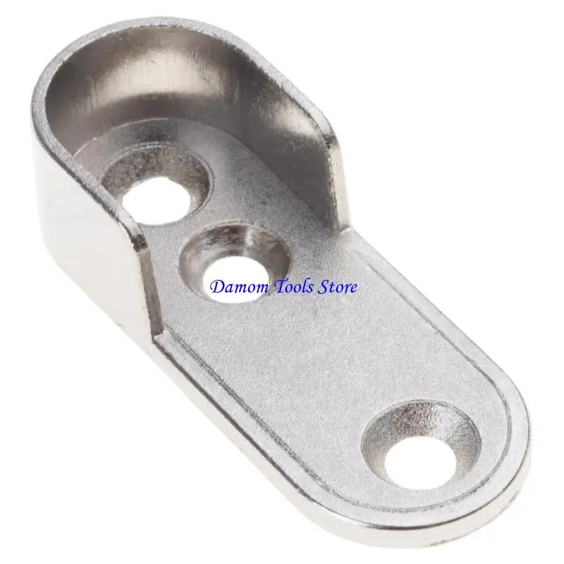 57BE 2pcs Wardrobe Clothes Tube Support Closet Rod Pole End Bracket Thickening Holder