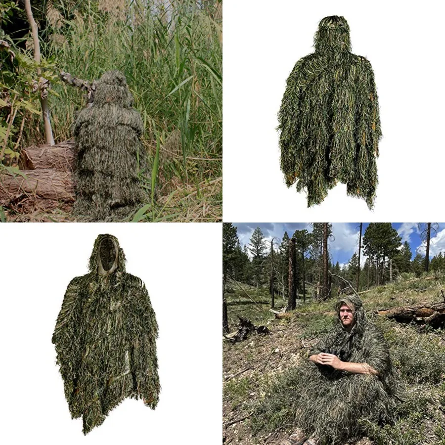 

Ghillie Suit Poncho for Hunting Bird Watch Gilly Camouflage Cloak and