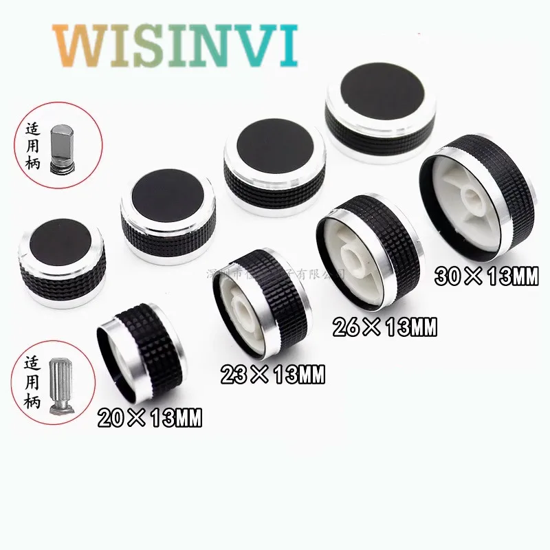 1PCS Car DVD Navigation Audio CD Player Volume Switch Cap Universal Car Knob Cap D-Axis and Flower Shaft Inner Hole 6MM