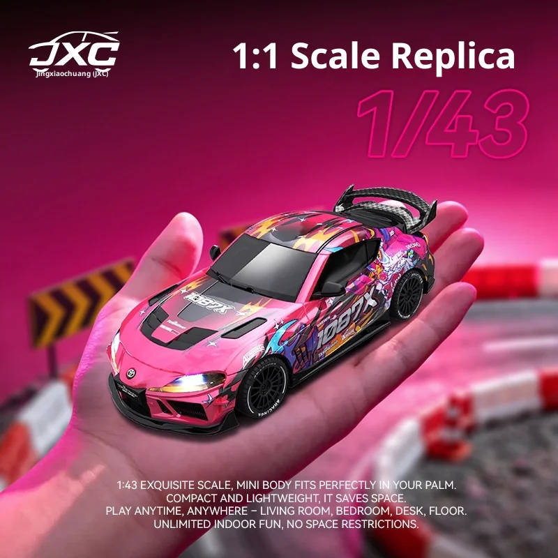 JXC RC Drift Car SP4301 Supra 1 43 Scale Full Proportional 4WD Remote Control Model Car For Racing Track Adult Hobby Enthusiast