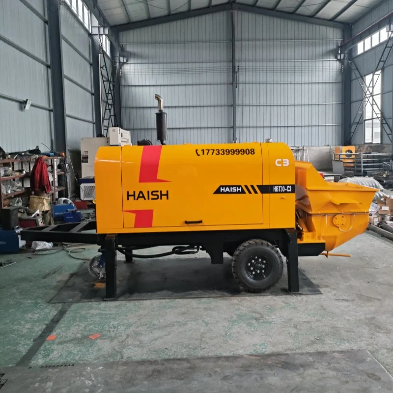 For Concrete Pump Machine CE Diesel Engine Mini Small Truck Concrete Mixer With Pump