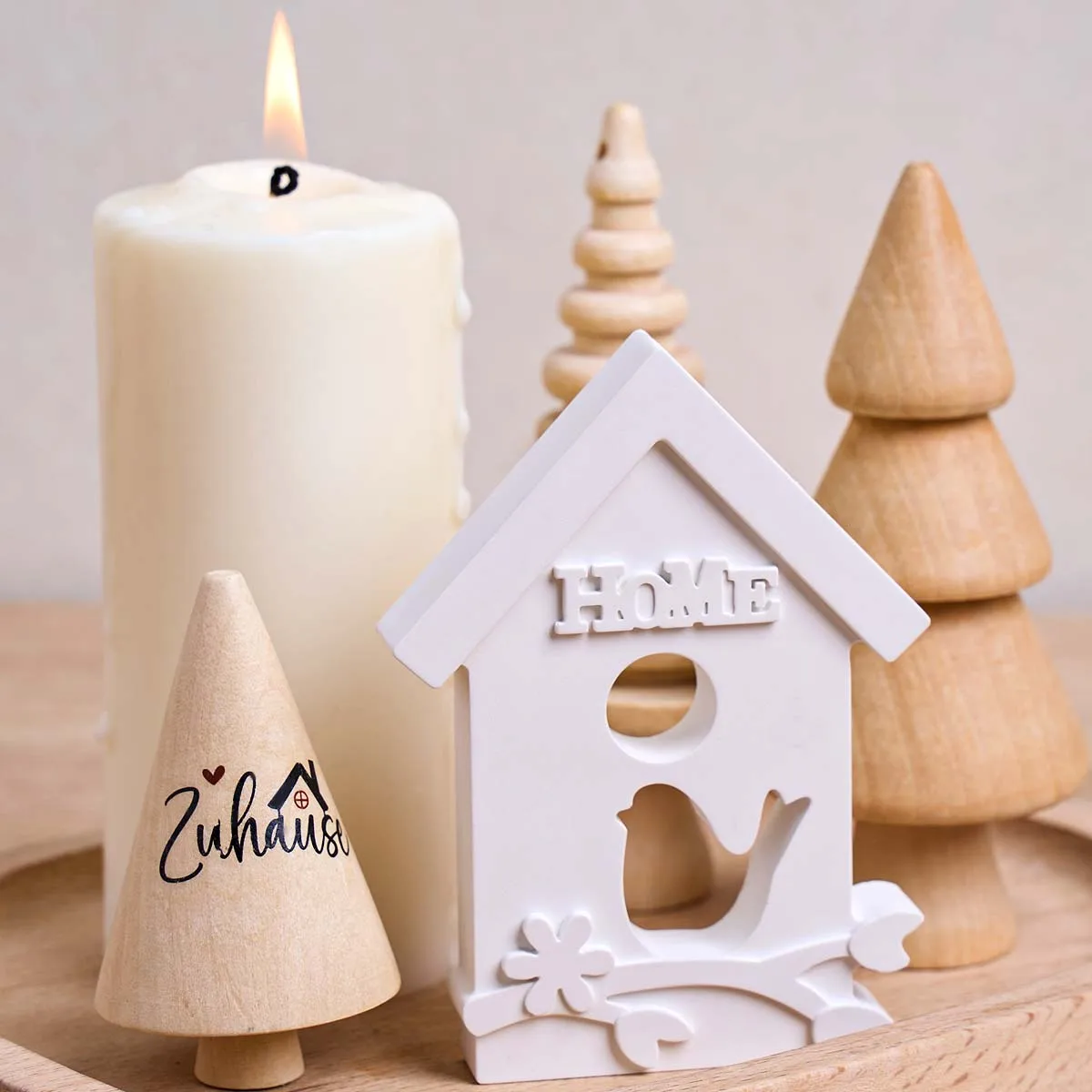 3D Bird House Ornaments Silicone Mold DIY Handmade Spring Home Flower Branch Houses Plaster Resin Craft Casting Molds Home Decor