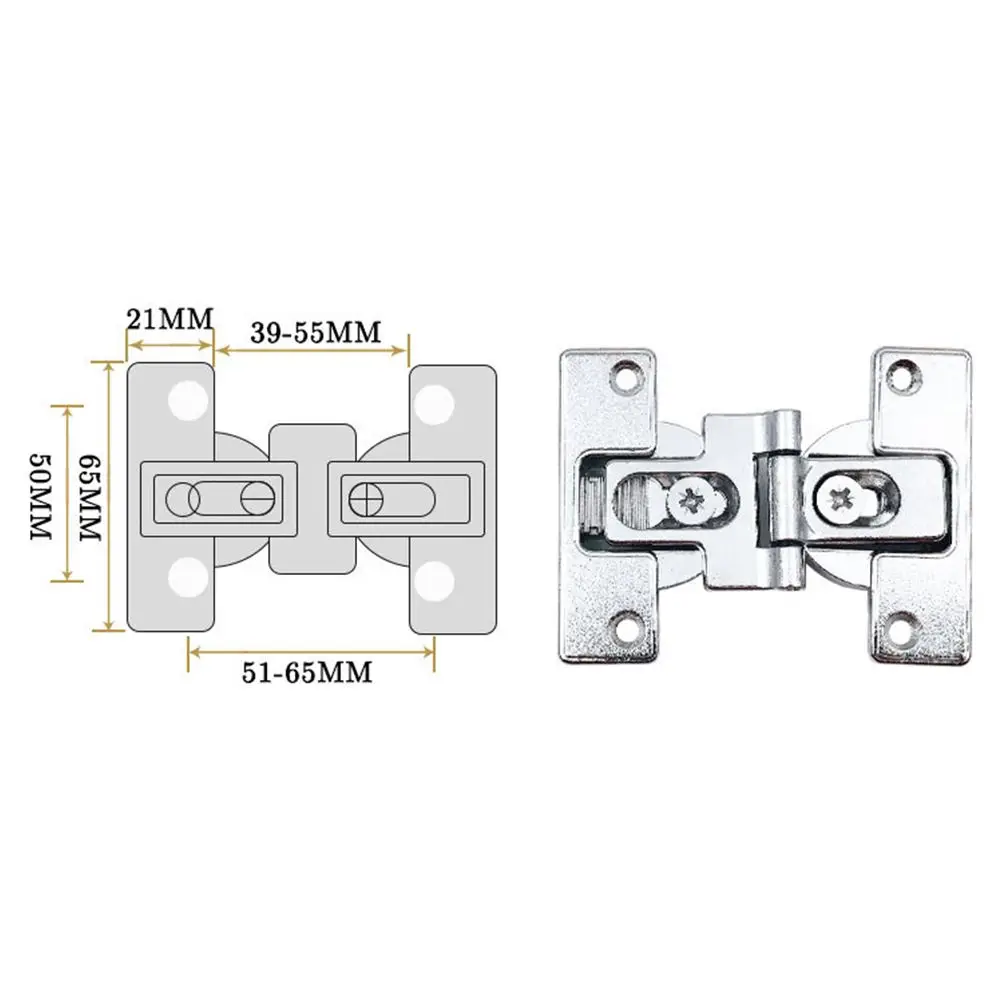 1Pcs 180 Degrees Folding Table Hinges Zinc Alloy Self-Supporting Folding Table Hinges Home Flap Tables Furniture Oval Hardware
