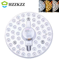 HZZKZZ AC220V-240V Tricolor dimming LED Ring PANEL Circle Light 36W 24W 18W 12W Cold white Round Ceiling board the circular lamp