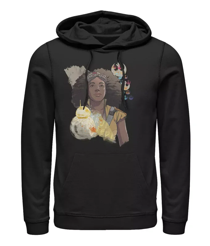 

Star Wars official character print autumn and winter men's and women's hoodies, daily wear fleece pure cotton hoodies