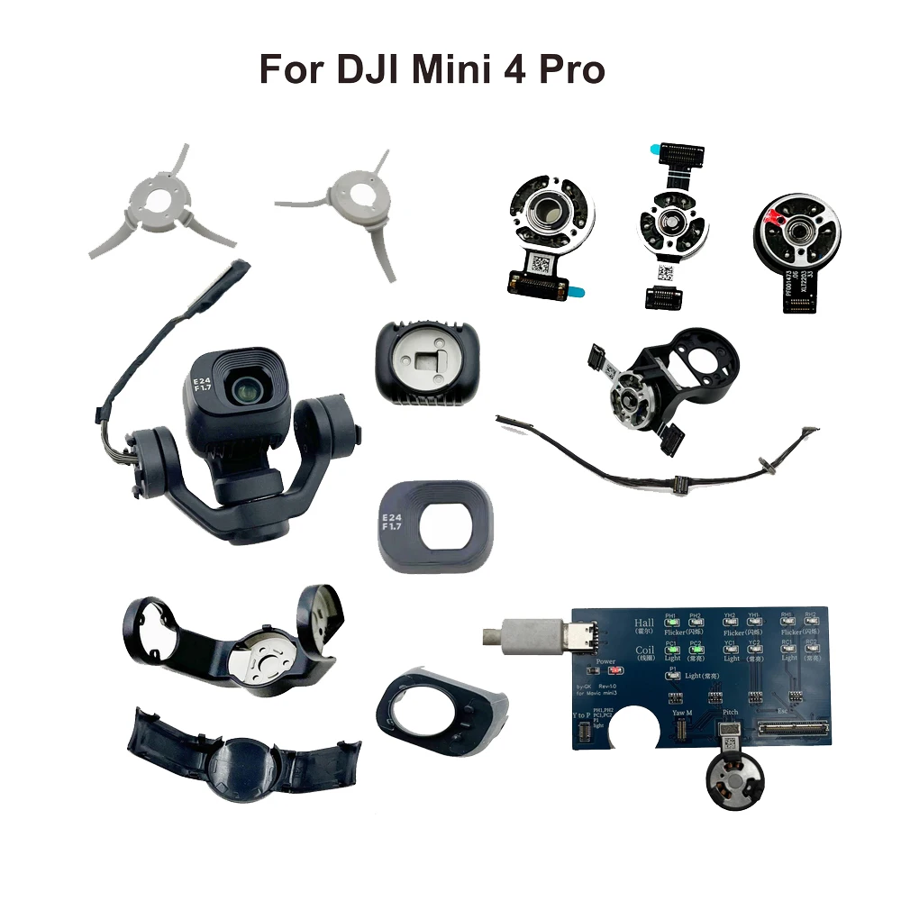 Оригинальный карданный двигатель Mini 4 Pro/резиновый/кабель PTZ для DJI Mini 4 Pro, часть карданного камеры, гибкий плоский ленточный кабель, крышка рулонного рычага