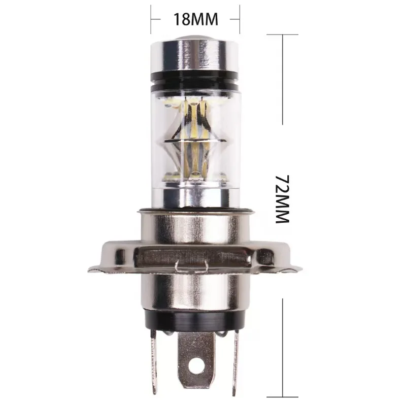 مشرق 100 واط H4 LED المصباح لمبة 1000lm الأبيض الجليد الأزرق سيارة الضباب مصباح كشافات مصابيح القيادة الصغيرة 12 فولت السيارات الضباب المصباح الكهربي