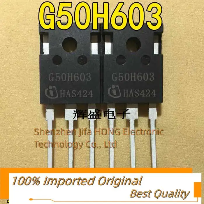 10PCS/Lot  IGW50N60H3 G50H603 650V 50A IGBT  TO-247  IGBT Imported Original Best Quality