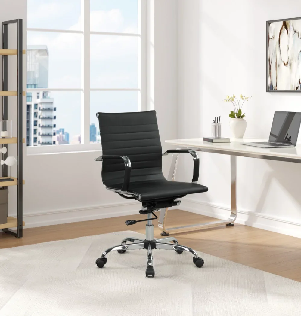 2024Manager's Conference Office Chair with Adjustable Height & Swivel, 250 Lb Nordic Lift Swivel Chair Comfortable Seat