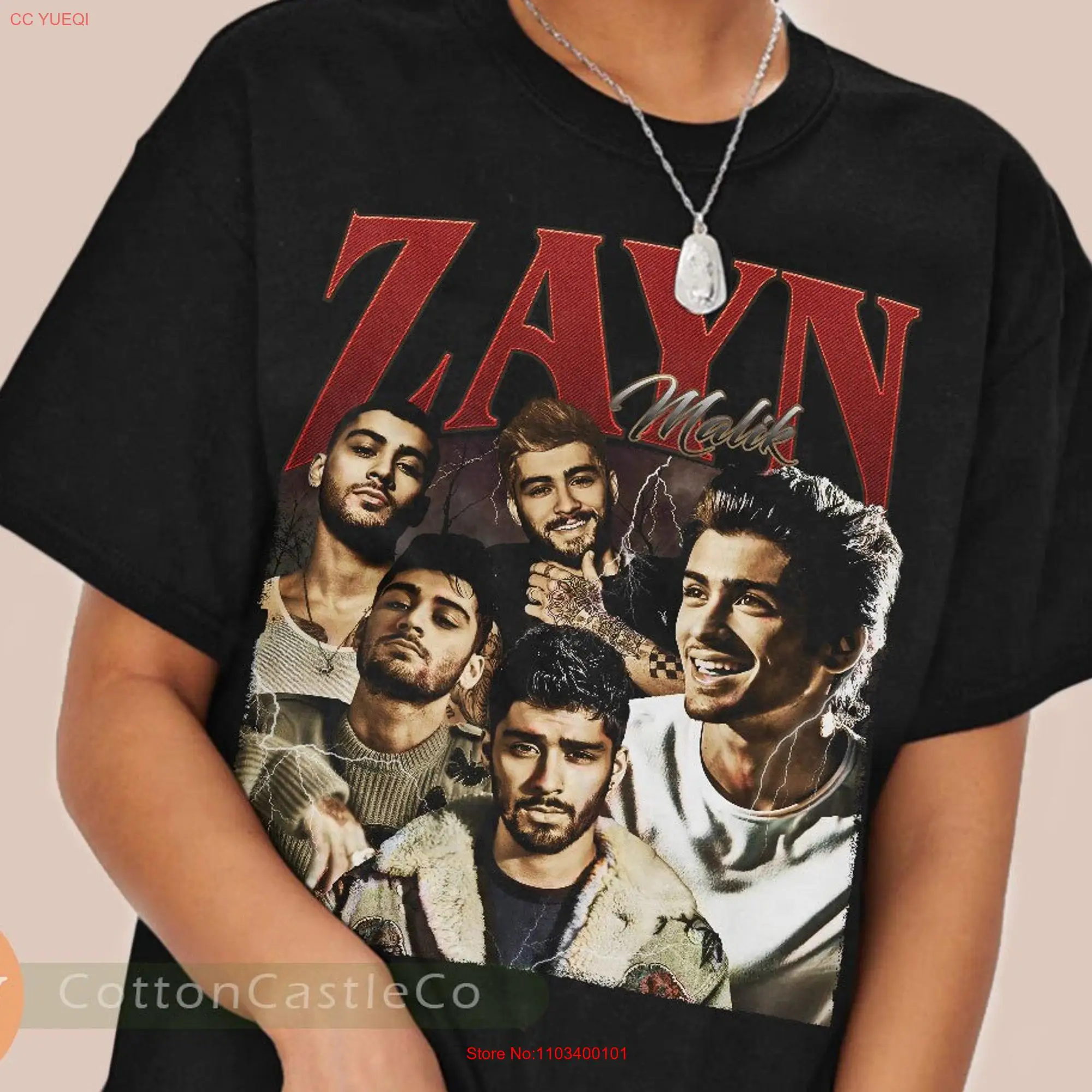 Zayn Malik T Shirt 90s Rock Style Bootleg 283 long or short sleeves