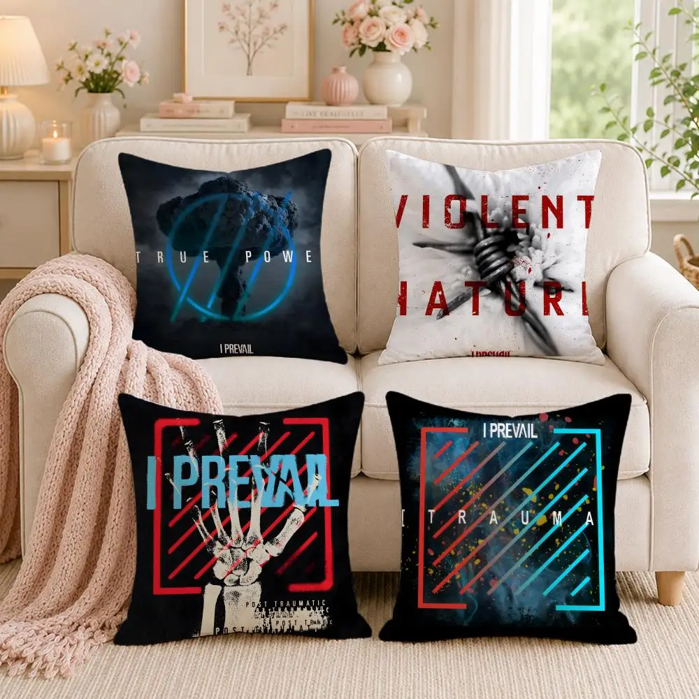 Rock Band I-I PrevailS Cushion Cover Double-Sided Printed Pillow Cover Hypoallergenic Dust-Mite Proof