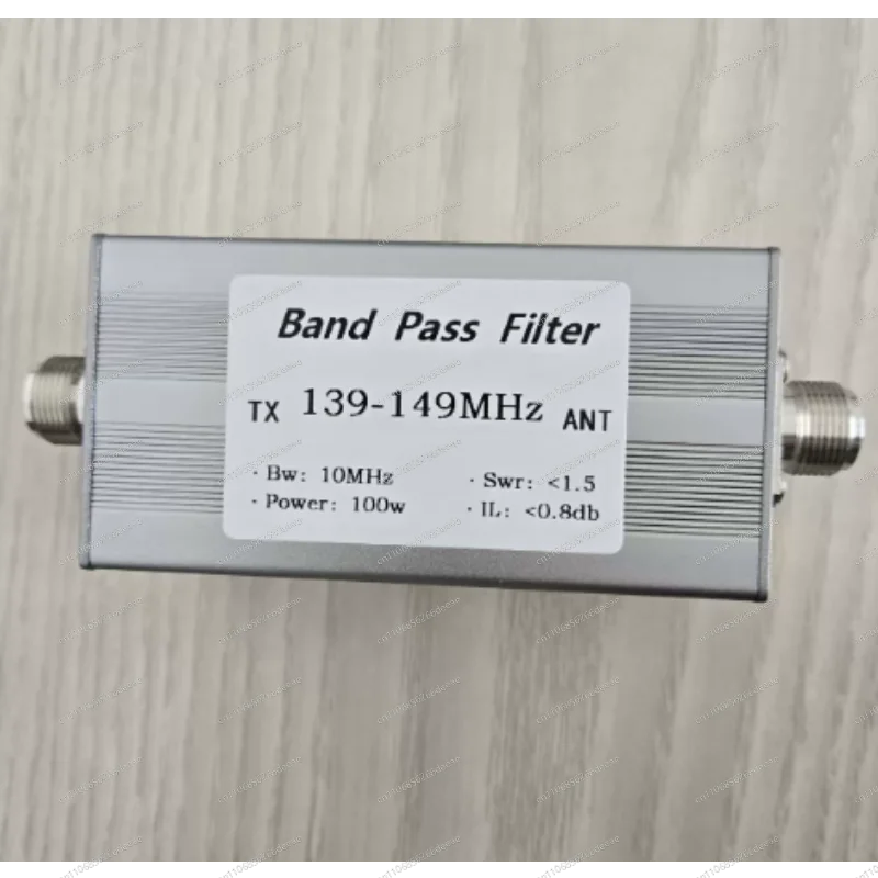 RF Bandpass Filter – 139-149MHz, N‑Female Connector, Enhances RX Sensitivity and Extends Communication Range