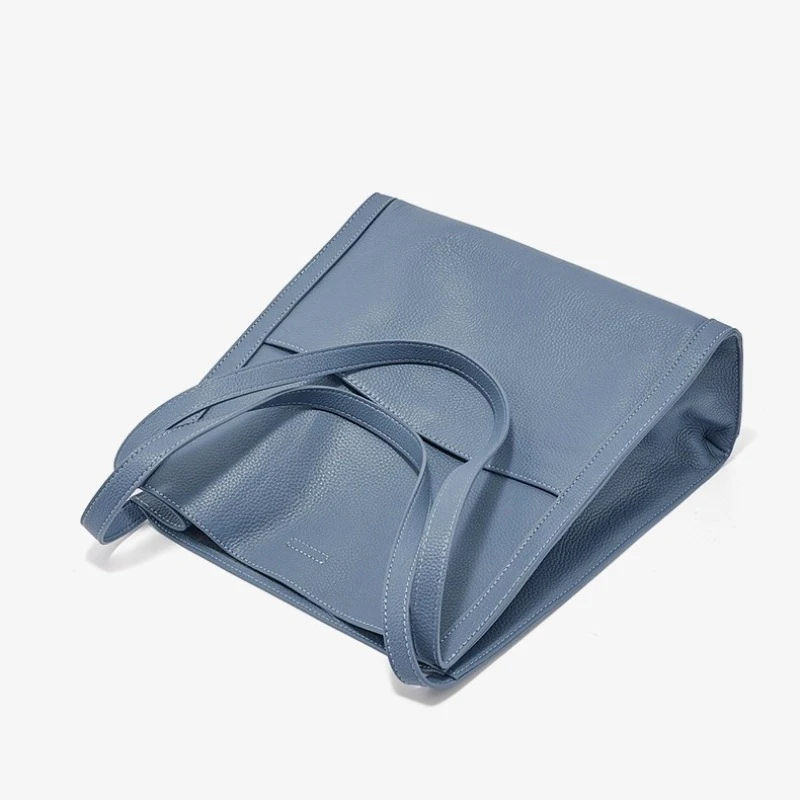 

High Quality Women's Genuine Cowhide Leather Tote Bag - Large Capacity Work & Travel Shoulder Bag for Office