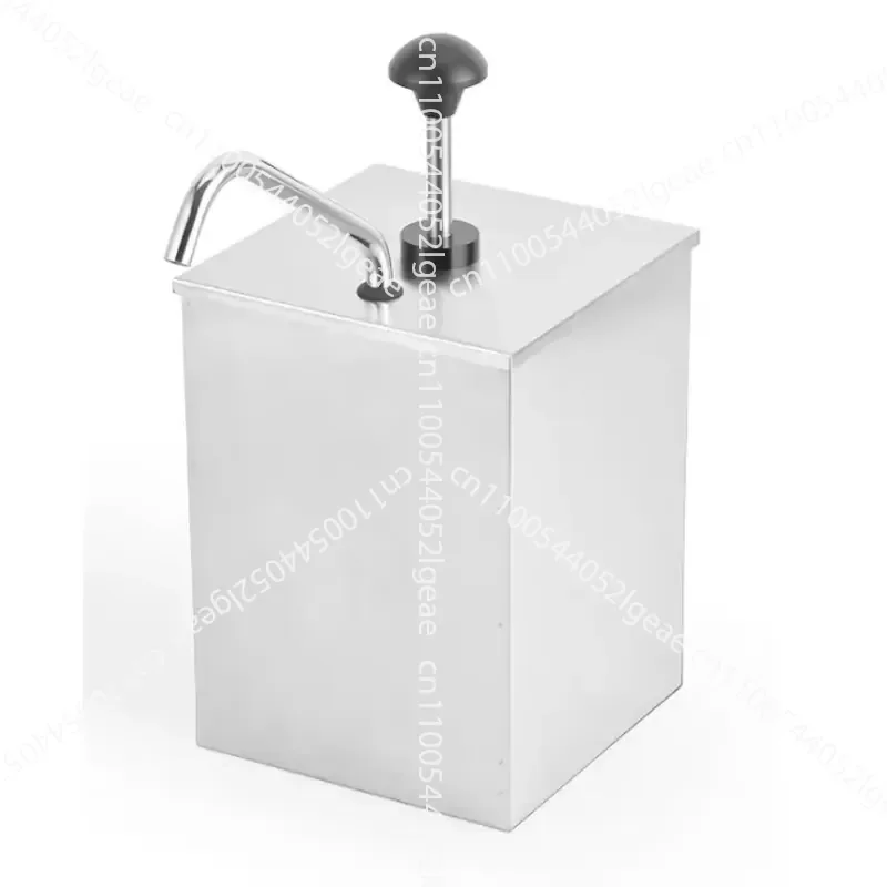 Commercial 1 Barrel Stainless Steel Benchtop Press Ketchup Dispenser Multi-Seasoning Pump Sauce Dispenser