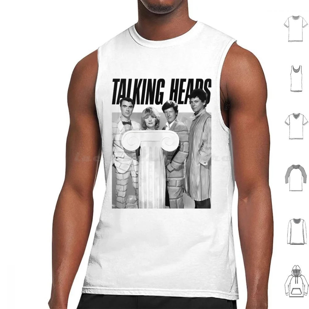 Vintage Talking Heads Tank Tops Print Cotton Talking Heads Psycho Killer Talking Heads Psycho Killer David Byrne New Wave