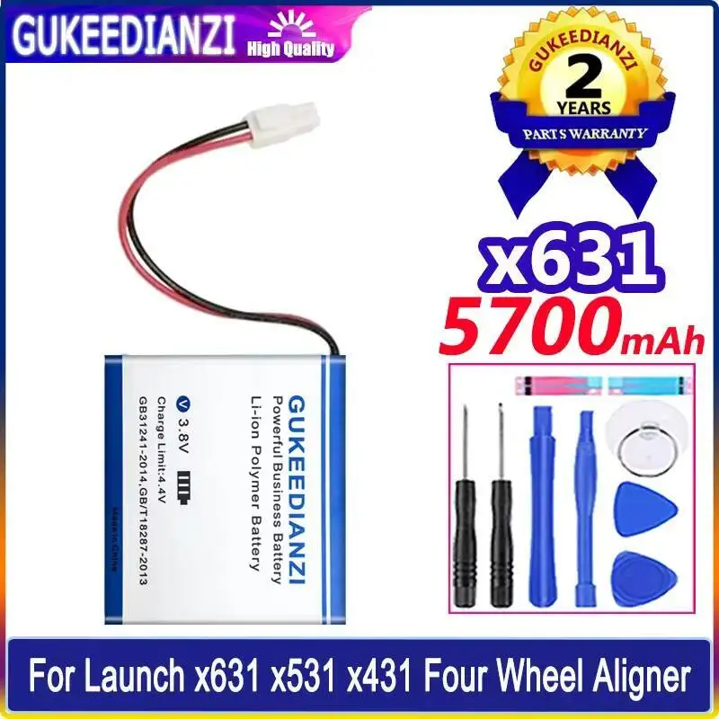 

Premium Replacement 5700Mah For Launch X631 X531 X431 Four Wheel Aligner - Alignment System Battery Lightweight