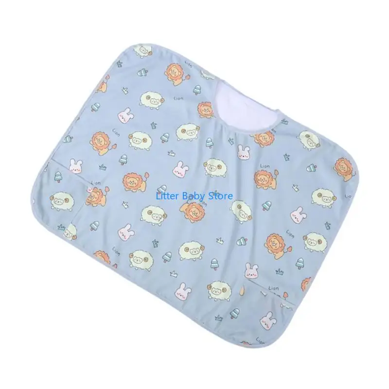 

N80C Breastfeeding Cover Baby Nursing Cover Soft Privacy Nursing Cover Cotton Baby Feeding Blanket Apron with Cartoon Pattern