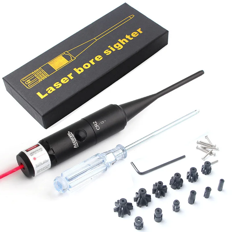 .170-.780 Kit Sighter Collimatore Boresighter laser a punto rosso verde Calibro da.177 a.50
