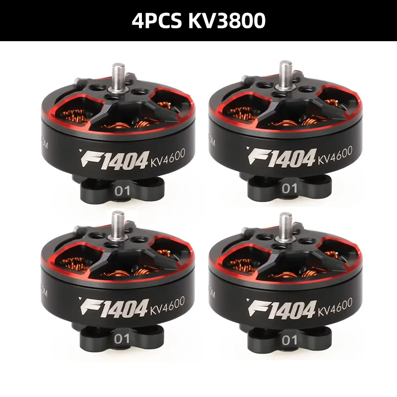 T-motor F1404 1404 2900 3800 4600KV 3-4S Lipo FPV borstelloze motor 1,5 mm as 2,5-4 inch Cinewhoop Dutcted RC Racing Drones DIY