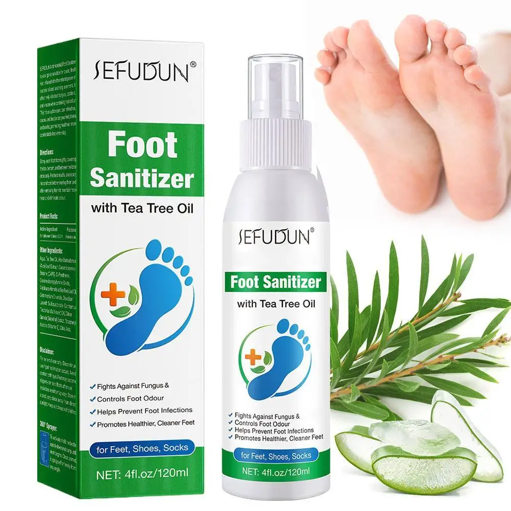 

Foot Deodorization Spray Removal Odor with Tea Tree Oil Foot Sanitizer Spray Moisturize Foot Drying Foot Odor Deodorant