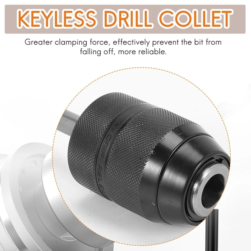 Schlüssel loser Bohrfutter adapter, 2-13mm 1/2-20unf montiertes profession elles Hochleistungs-Konverter werkzeug mit SDS plus Schaft adapter