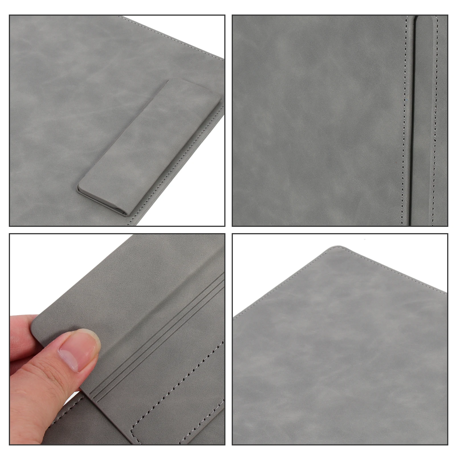 

Meeting Record Board File Folder Clip Boards Storage Business Calculator Grey Office Document Organizer Writing Base Plate Real