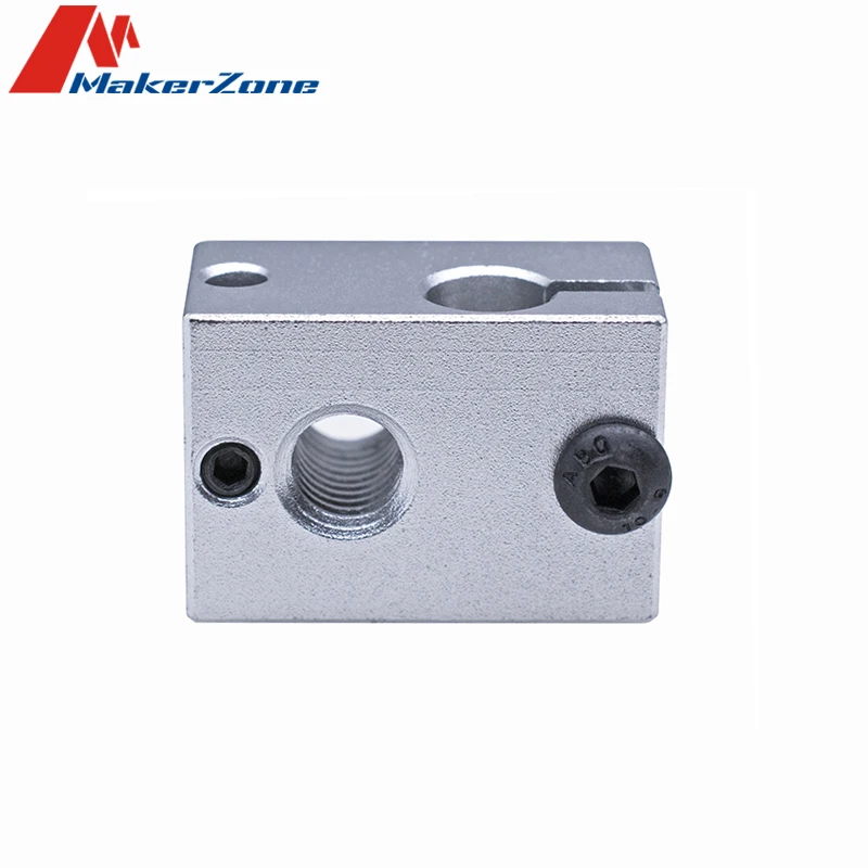 New V6 Upgraded Aluminum Block for Thermistor HT-NTC100K Thermocouple V5 V6 J-head Hotend Extruder