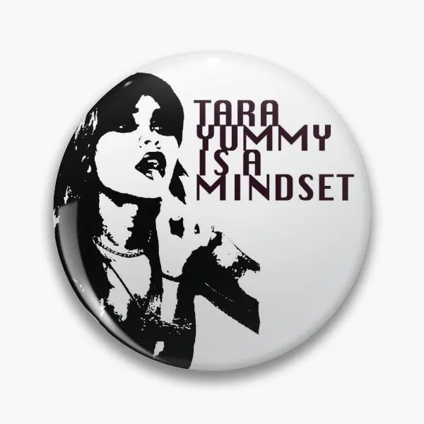 Tara Yummy Is A Mindset  Soft Button Pin Lapel Pin Cute Cartoon Clothes Brooch Lover Hat Collar Women Fashion Jewelry Funny