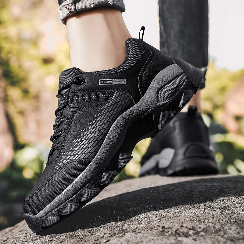 Men Sneakers Hiking Shoes For Men Outdoor Mountain Boots Climbing Sneakers Autumn Winter Shoes image 2