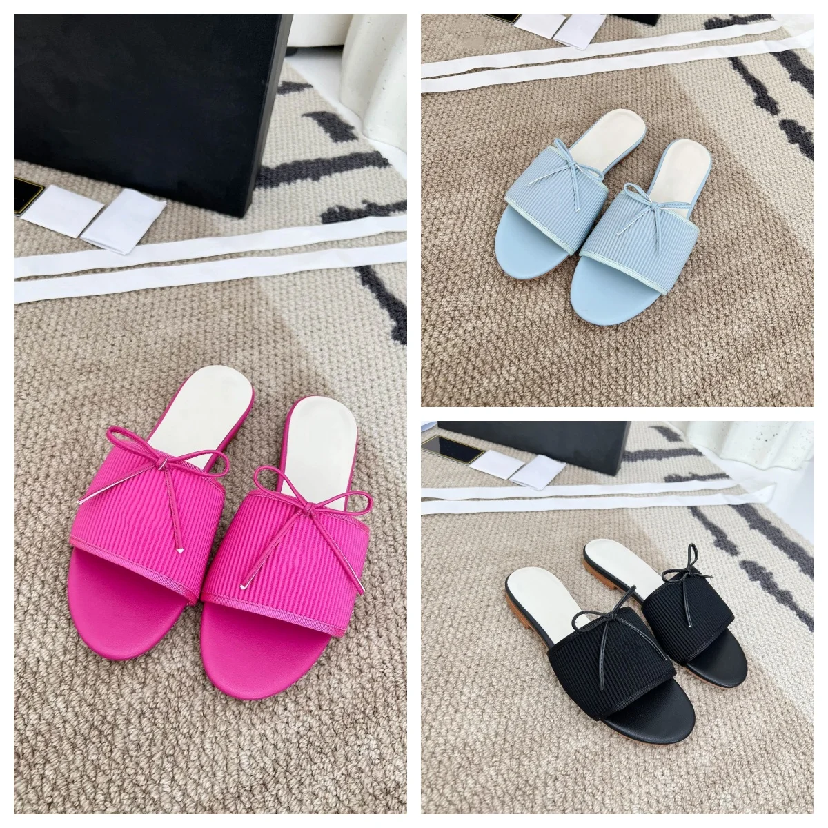 

Summer new fairy style open-toe sandals slippers tide outside wear flat bottom suede one word drag temperament women's shoes