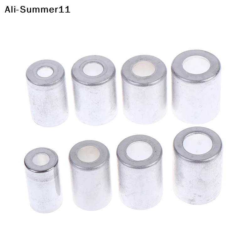 

【A1】10Pcs Aluminum Ferrules Pipe Joint Fitting Sleeve 16mm 20mm 24mm 26mm Hole Dia. Car A/C Hose Crimp Sleeves R12 R134a