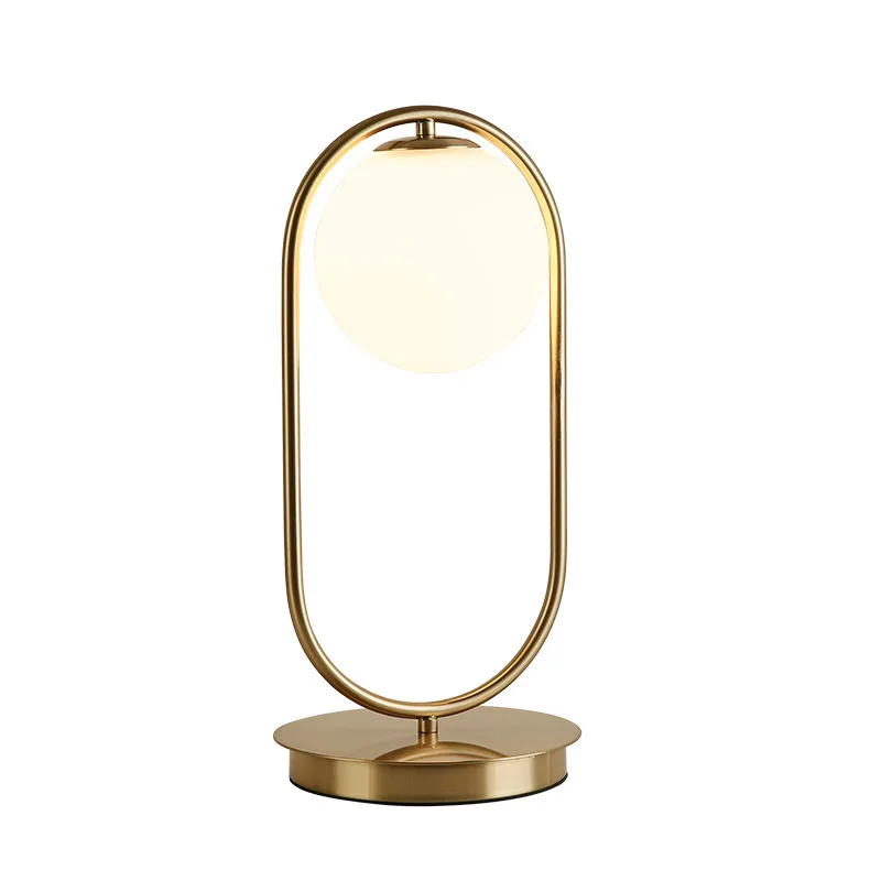 Golden Globe Portable Decorative Lighting Simple Light Emitting Diode Table Lamp Home Decoration Bedroom