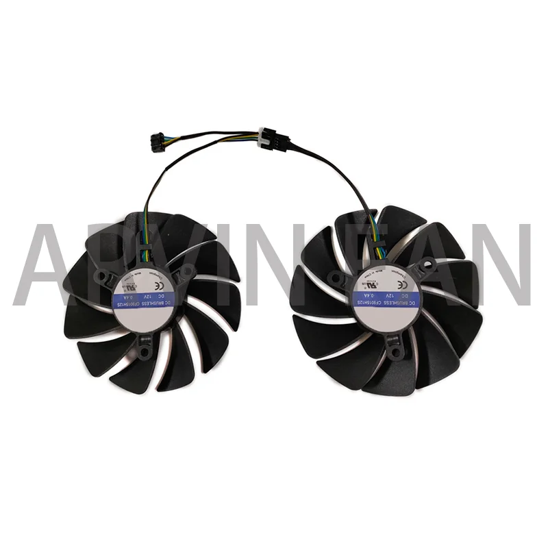 Ventilador de tarjeta gráfica, enfriador VGA para ZOTAC GAMING RTX3060 Twin Edge, para ZOTAC GAMING RTX 3060 Ti Twin Edge LHR, CF9015H12S, Juego de 2 uds.